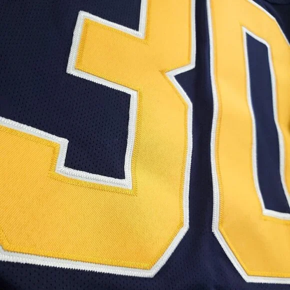 Buffalo Sabres NHL Hockey Jersey CCM Center Ice RBK Fight Strap 30 Miller Sz. 50